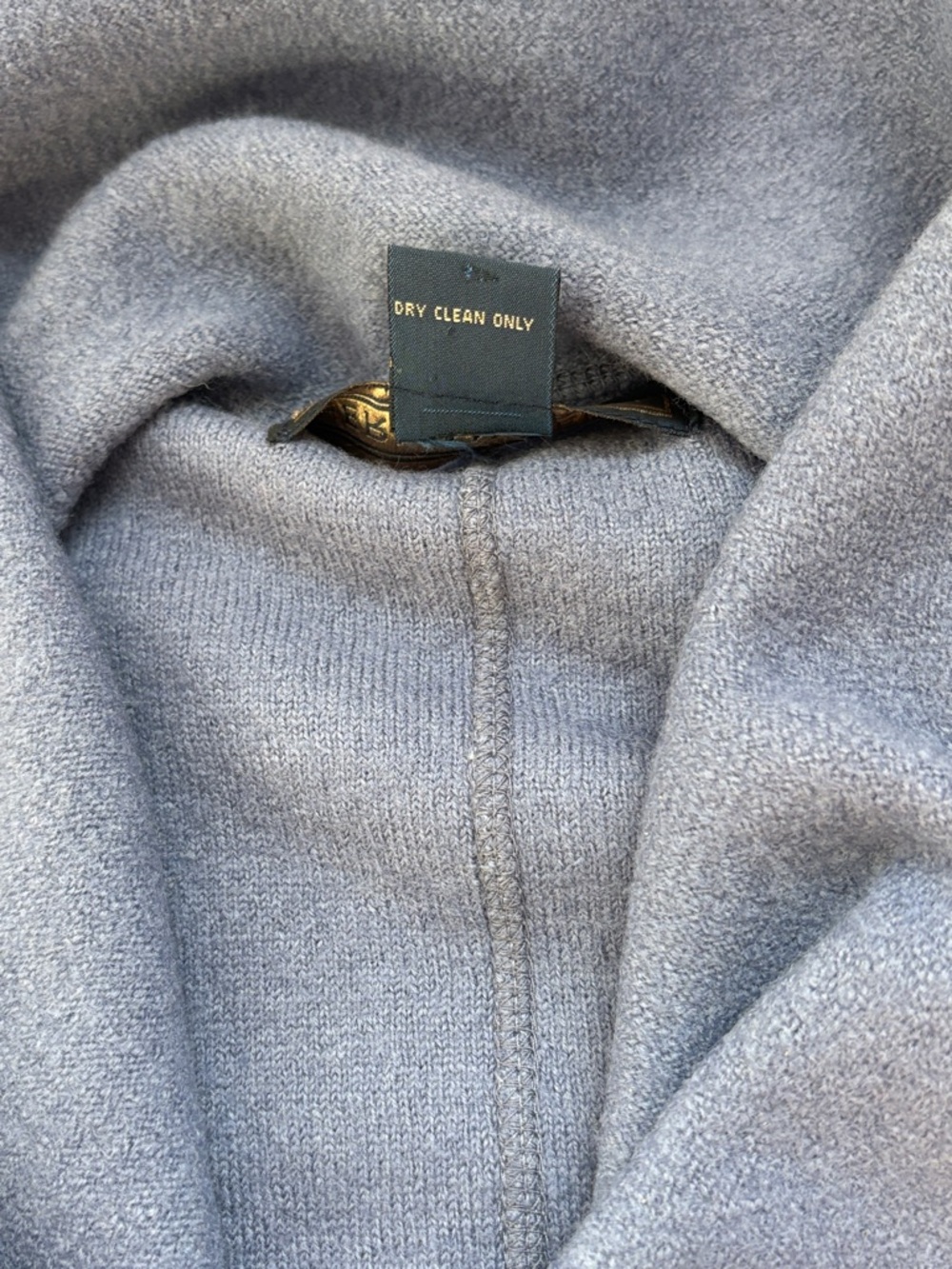 Herman Geist Shawl Collar Button Front Jacket — Dusty Blue - Picture 11 of 13